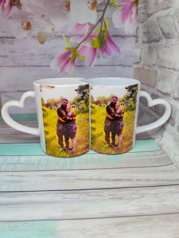 Парні чашки для закоханих – подарунок для пари, на весілля, заручини, річницю, 330 мл