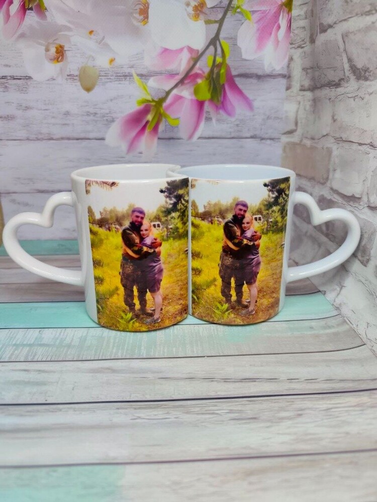 Парні чашки для закоханих – подарунок для пари, на весілля, заручини, річницю, 330 мл